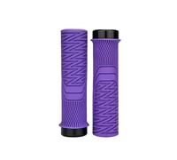 JQVDE MTB Grips Lock-on Grip Bigger Anti-Slip Handlebar Shock-Proof Bolder Rubber(AG99 Purple 33mm)