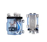 JQX-60F 1Z 60A DC12V DC24V AC220V Coil Power Relay Silver Plating Contactor Copper Coil Fire Resistance Shell Relay(DC12V)