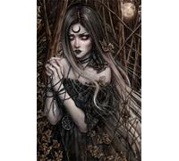 Jqynn 5D Diamond Painting Kits for Adults DIY Round Drill Diamond Painting Full Kit Vampires Diamond Art Kits for Kids, Home Decor Cross Stitch Dimond Picture Art Crystal Crafts Gifts 45x60cm