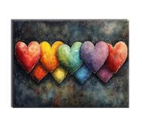 Jqynn Diamond Painting Kit for Adults Color Love Diamond Art, Crystal Art Kits for Adults Crafts Gem Kit, Home Wall Autumn Decorations Paintings, for Christmas Halloween Decorations 90x120cm W-w-581