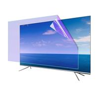JQZWXX Matte TV Anti-Glare Film for 42-75Inch, Blue Light Filtering TV Screen Protector from 400 to 450nm, Relieve Eye Strain Protection Eyes, Reduces Reflections,55in1211x682mm