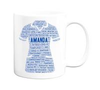 JR Decal Personalised Nurse Mug, Word Art Gift for Birthday, Christmas