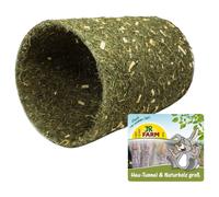 JR Farm Hay Tunnel + Natural Wood Large 750 G for Rodents, New