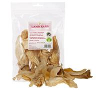 JR Pet Products 100g Lamb Ears (Approx 12) 100% Natural Hypoallergenic Dog Treat Chew Supplied