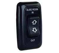 JR Products 12285 Black Single Slide-Out Switch Assembly with Bezel