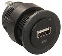 JR Products 15115 USB Charging Port - 2 x 2.1 Amp, Black (6)