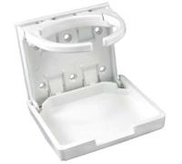 JR Products 45624 White Adjustable Cup Holder