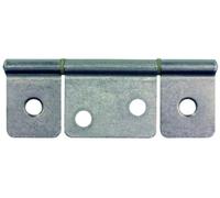 JR Products 70635 Satin Nickel Non-Mortise Flush Mount Hinge