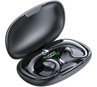 JR02 Bluetooth Headphones Open Ear Headphones Wireless Bluetooth Air Bone Conduction Headphones Head Set 40hrs Playback IPX4 Waterproof Ear Buds Over-Ear Earphones, for Sports/Workout/Gym/Running