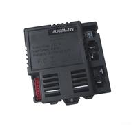 JR1630M-12V Receiver Control Board for Children's Electric Ride-On Vehicle Replacement ABS Black Mainboard Accessory for 12V Battery-Powered Toys