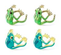 JRAIYBZ Frog Rings for Women,Delicate Tree Frog Ring,Adjustable Open Finger Ring,WeirdFrog Rings,Vintage Punk Animal Jewelry Gift (4)