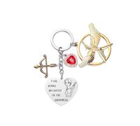 JRAIYBZ Hunger Merch Keychain,The Hunger Games Mockingjay Keychain for Hunger Games Movie Enthusiasts,Movie Fans Gifts
