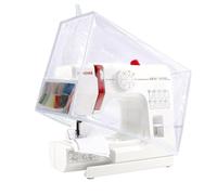 JRAIYBZ Sewing Machine Cover with Storage Pockets,Protective Dust Cover for Sewing Machine, Sewing Machines Dust Covers Compatible with Singer Brother Machines (clear)