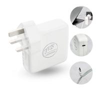 JRB ELECTRONICS |61W Power Adapter USB-C Charger |Compatible with Mac Book Pro/Air (2018-2020) /Lenovo/Acer/Dell Xps/Toshiba/Huawei MateBook X/HP Spectre/Samsung| Included 2M USB C to C Cable