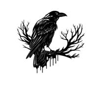 JRBNIT Large Metal Wall Decor Mysterious Crow Shaped Metal Wall Art Ideal For Gothic Themed Rooms Halloween Decor Enchanted Forest Inspired Spaces
