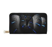 JRBWTDBW 3D Snake Long Faux Leather Clutch Chic Stylish Women's Wallets for Modern Women Large Capacity Card Holder and Organizer Pockets Durable Purse Handbag for Everyday Travel