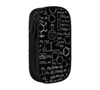 JRBWTDBW Abstract Science Chemistry Illustration 3D Pencil Case for Students Girls Boys Large Capacity Adult Pen Maker Pencil Pouch Office Organizer Simple Durable Multifunctional Pencil Bag