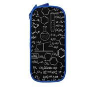 JRBWTDBW Abstract Science Chemistry Illustration 3D Pencil Case for Students Girls Boys Large Capacity Adult Pen Maker Pencil Pouch Office Organizer Simple Durable Multifunctional Pencil Bag