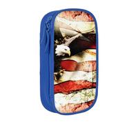JRBWTDBW American Flag Fly Eagle Pencil Case for Students Girls Boys Large Capacity Adult Pen Maker Pencil Pouch Office Organizer Simple Durable Multifunctional Pencil Bag