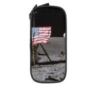 JRBWTDBW Astronaut On The Moon Pencil Case for Students Girls Boys Large Capacity Adult Pen Maker Pencil Pouch Office Organizer Simple Durable Multifunctional Pencil Bag