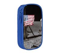 JRBWTDBW Astronaut On The Moon Pencil Case for Students Girls Boys Large Capacity Adult Pen Maker Pencil Pouch Office Organizer Simple Durable Multifunctional Pencil Bag