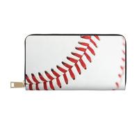JRBWTDBW Baseball Lace Close Up Long Faux Leather Clutch Chic Stylish Women's Wallets for Modern Women Large Capacity Card Holder and Organizer Pockets Durable Purse Handbag for Everyday Travel