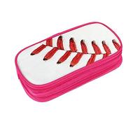 JRBWTDBW Baseball Lace Close Up Pencil Case for Students Girls Boys Large Capacity Adult Pen Maker Pencil Pouch Office Organizer Simple Durable Multifunctional Pencil Bag
