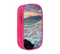 JRBWTDBW Beach Maui Hawaii Sunset Clouds Pencil Case for Students Girls Boys Large Capacity Adult Pen Maker Pencil Pouch Office Organizer Simple Durable Multifunctional Pencil Bag