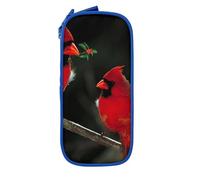 JRBWTDBW Beautiful Red Birds Pencil Case for Students Girls Boys Large Capacity Adult Pen Maker Pencil Pouch Office Organizer Simple Durable Multifunctional Pencil Bag