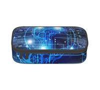JRBWTDBW Big Capacity Pen Case Artificial Intelligence Brain Large Capacity Pencil Bag for Students Stationery Pouch Pencil Box with Smooth Zipper Portable Pencil Pouch for School Office Supplies