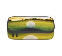 JRBWTDBW Big Capacity Pen Case Golf Course Large Capacity Pencil Bag for Students Stationery Pouch Pencil Box Desk Organizer with Smooth Zipper Portable Pencil Pouch for School Office Supplies