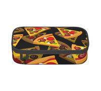 JRBWTDBW Big Capacity Pen Case Pizza 3D Large Capacity Pencil Bag for Students Stationery Pouch Pencil Box with Smooth Zipper Portable Pencil Pouch for School Office Supplies