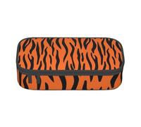 JRBWTDBW Big Capacity Pen Case Tiger Stripes Orange Pattern Large Capacity Pencil Bag for Students Stationery Pouch Pencil Box with Smooth Zipper Portable Pencil Pouch for School Office Supplies