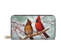 JRBWTDBW Birds Long Faux Leather Clutch Chic Stylish Women's Wallets for Modern Women Large Capacity Card Holder and Organizer Pockets Durable Purse Handbag for Everyday Travel