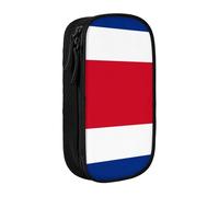 JRBWTDBW Costa Rica Flag Pencil Case for Students Girls Boys Large Capacity Adult Pen Maker Pencil Pouch Office Organizer Simple Durable Multifunctional Pencil Bag