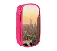 JRBWTDBW Empire State Building Pencil Case for Students Girls Boys Large Capacity Adult Pen Maker Pencil Pouch Office Organizer Simple Durable Multifunctional Pencil Bag