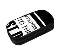 JRBWTDBW Happy Fathers Day to The Best Dad Pencil Case for Students Girls Boys Large Capacity Adult Pen Maker Pencil Pouch Office Organizer Simple Durable Multifunctional Pencil Bag