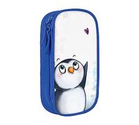 JRBWTDBW I Love Penguins Pencil Case for Students Girls Boys Large Capacity Adult Pen Maker Pencil Pouch Office Organizer Simple Durable Multifunctional Pencil Bag