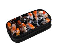 JRBWTDBW Japan Fancy Carp Fishes Pencil Case for Students Girls Boys Large Capacity Adult Pen Maker Pencil Pouch Office Organizer Simple Durable Multifunctional Pencil Bag