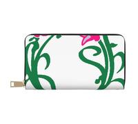JRBWTDBW Lotus Flower Namaste Long Faux Leather Clutch Chic Stylish Women's Wallets for Modern Women Large Capacity Card Holder and Organizer Pockets Durable Purse Handbag for Everyday Travel