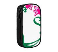 JRBWTDBW Lotus Flower Namaste Pencil Case for Students Girls Boys Large Capacity Adult Pen Maker Pencil Pouch Office Organizer Simple Durable Multifunctional Pencil Bag