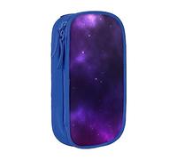 JRBWTDBW Magic Galaxy Sky Purple Pencil Case for Students Girls Boys Large Capacity Adult Pen Maker Pencil Pouch Office Organizer Simple Durable Multifunctional Pencil Bag