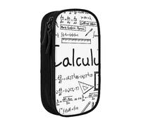 JRBWTDBW Math Geometry Geek Calculus Pencil Case for Students Girls Boys Large Capacity Adult Pen Maker Pencil Pouch Office Organizer Simple Durable Multifunctional Pencil Bag