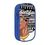 JRBWTDBW Melanin Afro Woman Pencil Case for Students Girls Boys Large Capacity Adult Pen Maker Pencil Pouch Office Organizer Simple Durable Multifunctional Pencil Bag
