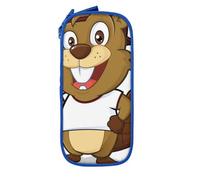 JRBWTDBW Naughty Beaver Pencil Case for Students Girls Boys Large Capacity Adult Pen Maker Pencil Pouch Office Organizer Simple Durable Multifunctional Pencil Bag