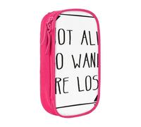JRBWTDBW Not All Who Wander are Lost Pencil Case for Students Girls Boys Large Capacity Adult Pen Maker Pencil Pouch Office Organizer Simple Durable Multifunctional Pencil Bag
