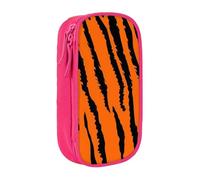 JRBWTDBW Orange Tiger Leopard Pencil Case for Students Girls Boys Large Capacity Adult Pen Maker Pencil Pouch Office Organizer Simple Durable Multifunctional Pencil Bag