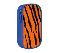 JRBWTDBW Orange Tiger Leopard Pencil Case for Students Girls Boys Large Capacity Adult Pen Maker Pencil Pouch Office Organizer Simple Durable Multifunctional Pencil Bag