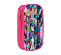 JRBWTDBW Origami Multicolor Papercraft Cranes Pencil Case for Students Girls Boys Large Capacity Adult Pen Maker Pencil Pouch Office Organizer Simple Durable Multifunctional Pencil Bag