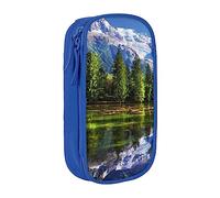 JRBWTDBW Snowy Mountains Pencil Case for Students Girls Boys Large Capacity Adult Pen Maker Pencil Pouch Office Organizer Simple Durable Multifunctional Pencil Bag
